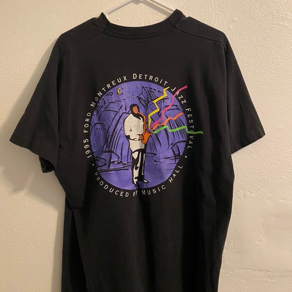 Vintage 1995 Detroit jazz festival shirt